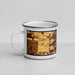 Left View Custom Rochester Minnesota Map Enamel Mug in Ember