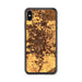 Custom iPhone XS Max Rochester Minnesota Map Phone Case in Ember