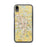 Custom iPhone XR Rochester Minnesota Map Phone Case in Woodblock