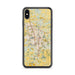 Custom iPhone XS Max Rochester Minnesota Map Phone Case in Woodblock