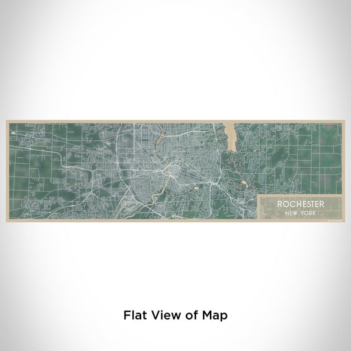 Flat View of Map Custom Rochester New York Map Enamel Mug in Afternoon