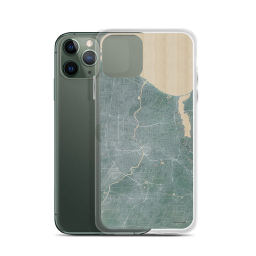 Custom Rochester New York Map Phone Case in Afternoon