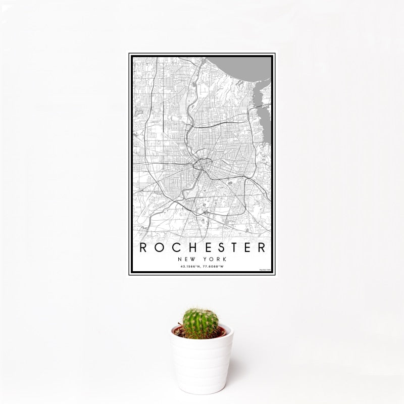 Rochester - New York Map Print in Classic — JACE Maps