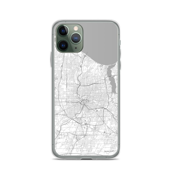 Custom iPhone 11 Pro Rochester New York Map Phone Case in Classic