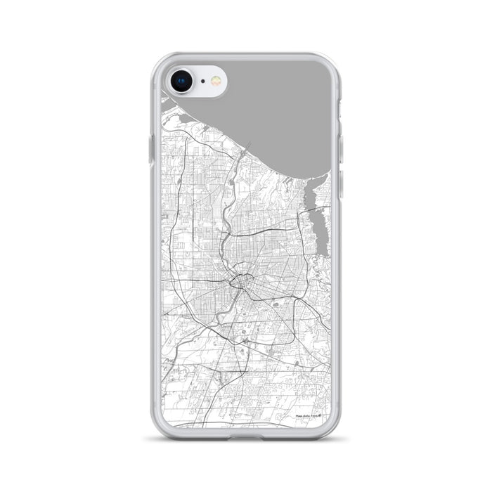 Custom iPhone SE Rochester New York Map Phone Case in Classic