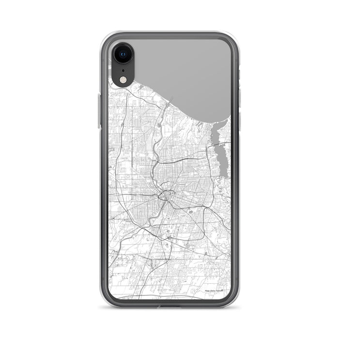 Custom iPhone XR Rochester New York Map Phone Case in Classic