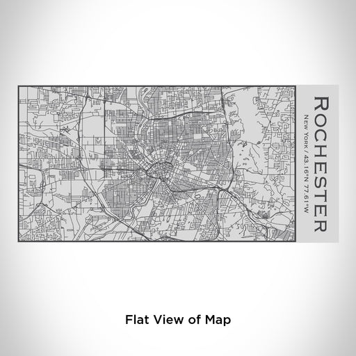 Rendered View of Rochester New York Map Engraving on 17oz Stainless Steel Insulated Cola Bottle
