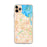 Custom iPhone 11 Pro Max Rochester New York Map Phone Case in Watercolor
