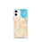 Custom iPhone 12 mini Rochester New York Map Phone Case in Watercolor