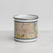 Front View Custom Rochester New York Map Enamel Mug in Woodblock