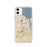 Custom iPhone 11 Rochester New York Map Phone Case in Woodblock
