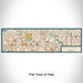 Flat View of Map Custom Rochester Hills Michigan Map Enamel Mug in Woodblock
