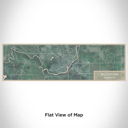 Flat View of Map Custom Rockford Minnesota Map Enamel Mug in Afternoon