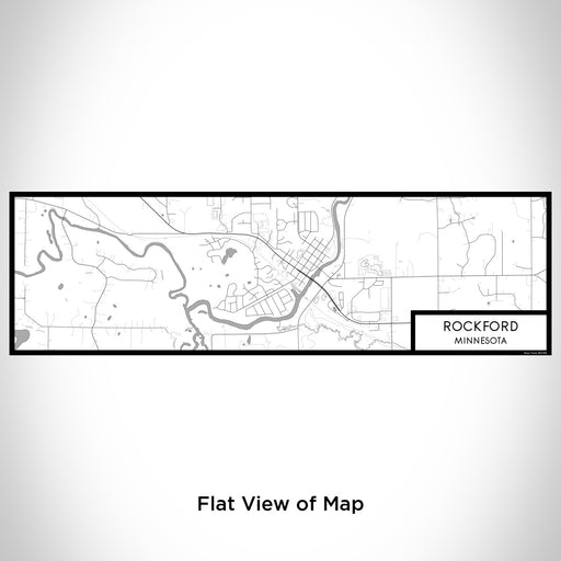Flat View of Map Custom Rockford Minnesota Map Enamel Mug in Classic