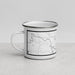 Left View Custom Rockford Minnesota Map Enamel Mug in Classic