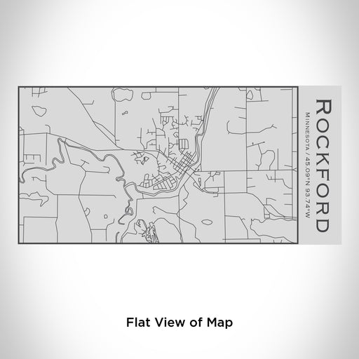Rendered View of Rockford Minnesota Map Engraving on 17oz Stainless Steel Insulated Cola Bottle