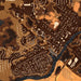 Rockford Minnesota Map Print in Ember Style Zoomed In Close Up Showing Details