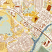 Rockford Minnesota Map Print in Woodblock Style Zoomed In Close Up Showing Details