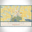 Rockford Minnesota Map Print Landscape Orientation in Woodblock Style With Shaded Background