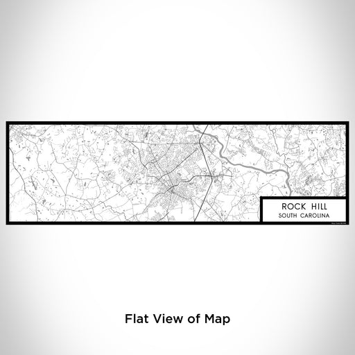 Flat View of Map Custom Rock Hill South Carolina Map Enamel Mug in Classic