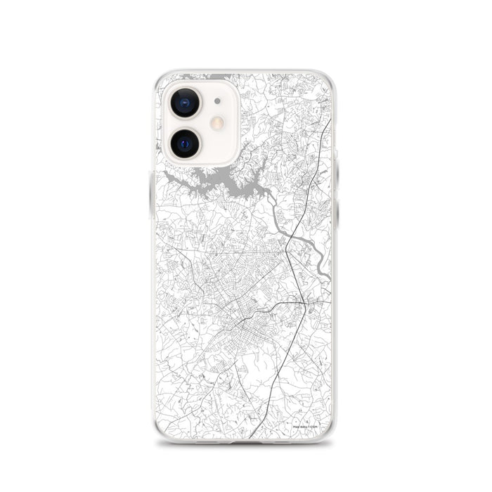 Custom Rock Hill South Carolina Map iPhone 12 Phone Case in Classic