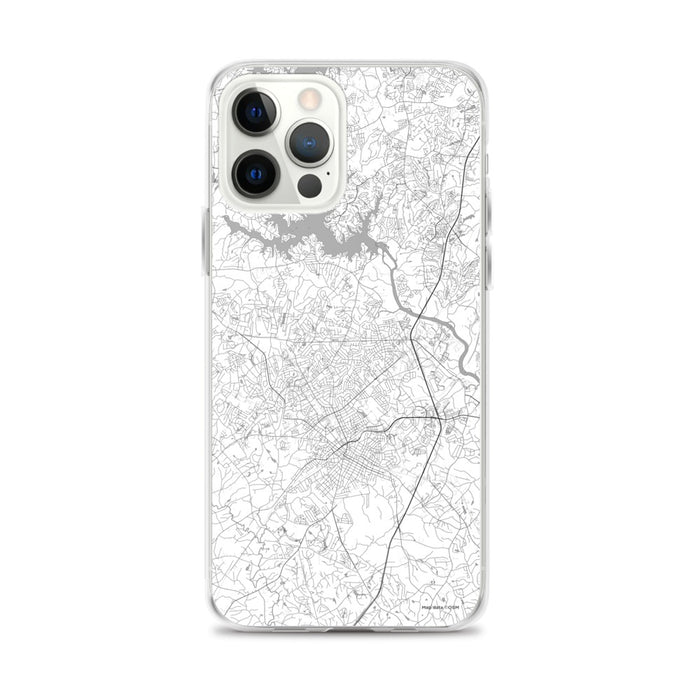 Custom Rock Hill South Carolina Map iPhone 12 Pro Max Phone Case in Classic