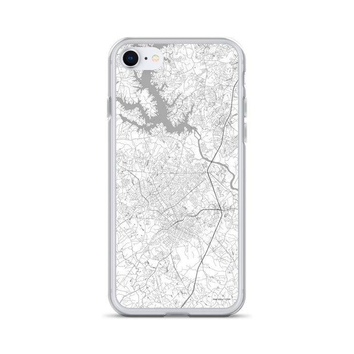 Custom Rock Hill South Carolina Map iPhone SE Phone Case in Classic