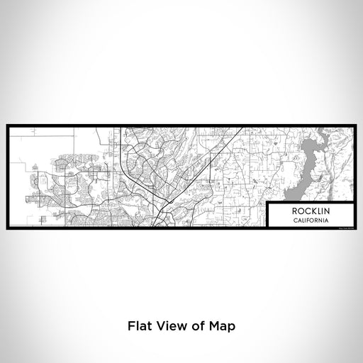 Flat View of Map Custom Rocklin California Map Enamel Mug in Classic