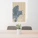24x36 Rockport Massachusetts Map Print Portrait Orientation in Afternoon Style Behind 2 Chairs Table and Potted Plant