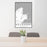 24x36 Rockport Massachusetts Map Print Portrait Orientation in Classic Style Behind 2 Chairs Table and Potted Plant