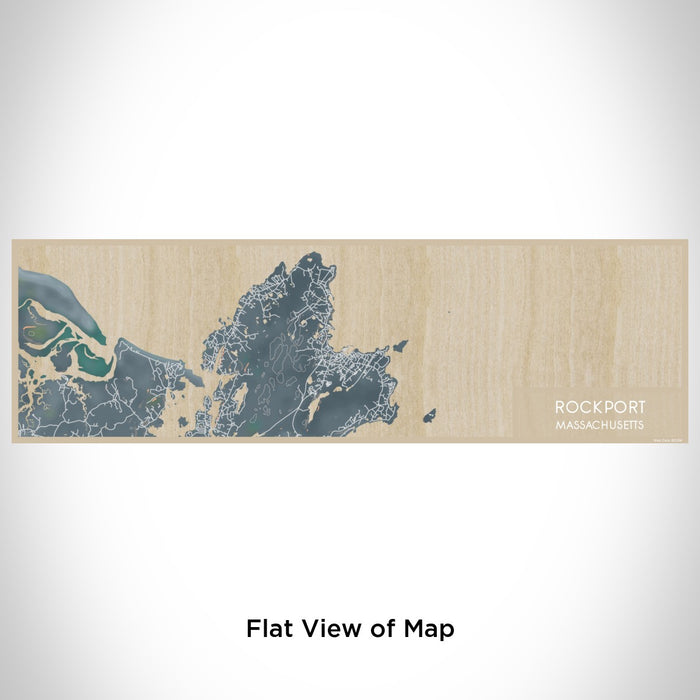 Flat View of Map Custom Rockport Massachusetts Map Enamel Mug in Afternoon