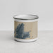 Front View Custom Rockport Massachusetts Map Enamel Mug in Afternoon