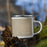 Right View Custom Rockport Massachusetts Map Enamel Mug in Afternoon on Grass With Trees in Background