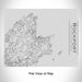 Rendered View of Rockport Massachusetts Map Engraving on 20oz Stainless Steel Insulated Bottle with Bamboo Top
