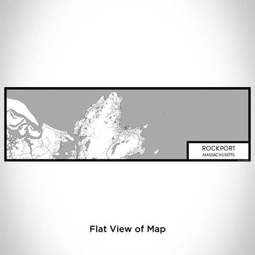 Flat View of Map Custom Rockport Massachusetts Map Enamel Mug in Classic