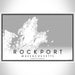 Rockport Massachusetts Map Print Landscape Orientation in Classic Style With Shaded Background
