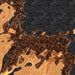 Rockport Massachusetts Map Print in Ember Style Zoomed In Close Up Showing Details