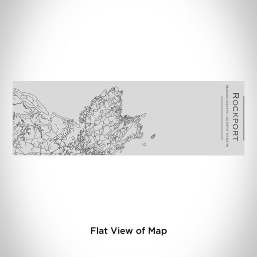 Rendered View of Rockport Massachusetts Map Engraving on 10oz Stainless Steel Insulated Cup with Sipping Lid
