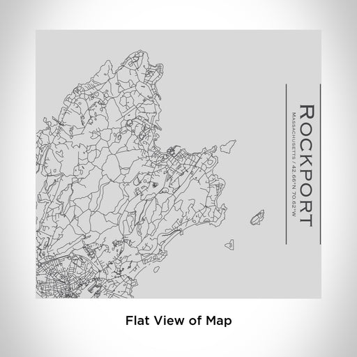 Rendered View of Rockport Massachusetts Map Engraving on 17oz Stainless Steel Insulated Tumbler