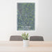 24x36 Rock Port Missouri Map Print Portrait Orientation in Afternoon Style Behind 2 Chairs Table and Potted Plant
