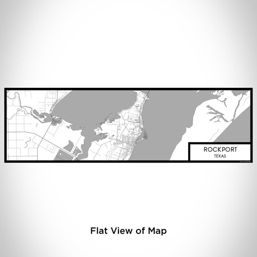 Flat View of Map Custom Rockport Texas Map Enamel Mug in Classic
