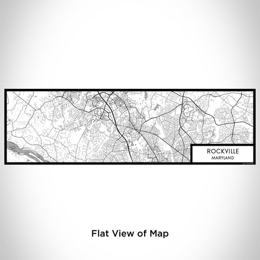 Flat View of Map Custom Rockville Maryland Map Enamel Mug in Classic