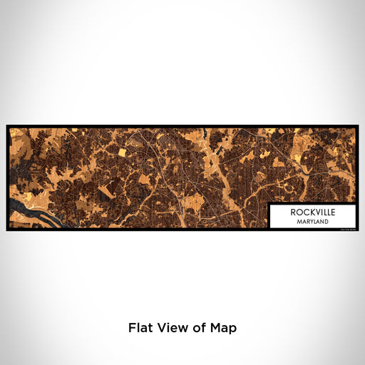 Flat View of Map Custom Rockville Maryland Map Enamel Mug in Ember