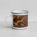 Left View Custom Rockville Maryland Map Enamel Mug in Ember