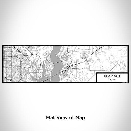 Flat View of Map Custom Rockwall Texas Map Enamel Mug in Classic