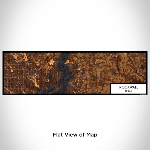 Flat View of Map Custom Rockwall Texas Map Enamel Mug in Ember