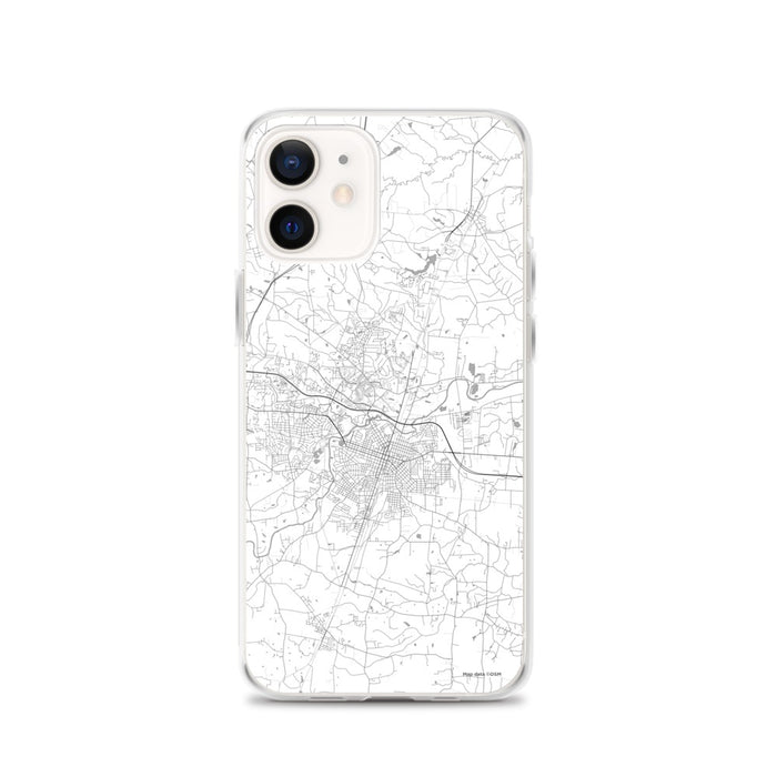 Custom Rocky Mount North Carolina Map iPhone 12 Phone Case in Classic
