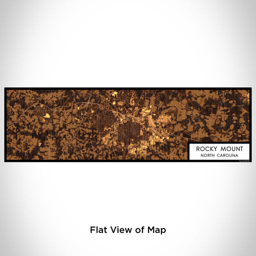 Flat View of Map Custom Rocky Mount North Carolina Map Enamel Mug in Ember