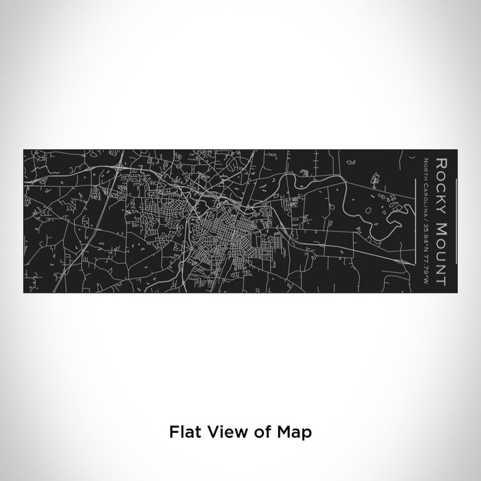 Rendered View of Rocky Mount North Carolina Map Engraving on 10oz Stainless Steel Insulated Cup with Sliding Lid in Black