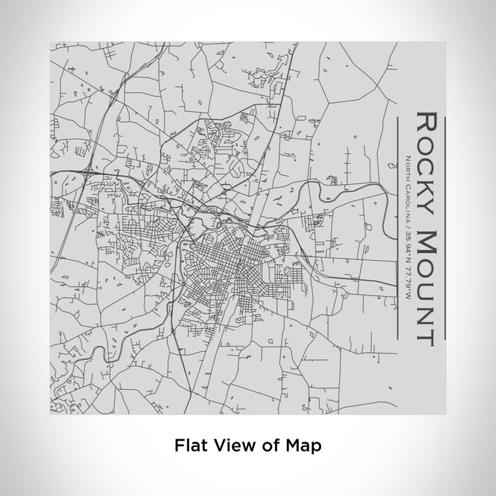Rendered View of Rocky Mount North Carolina Map Engraving on 17oz Stainless Steel Insulated Tumbler